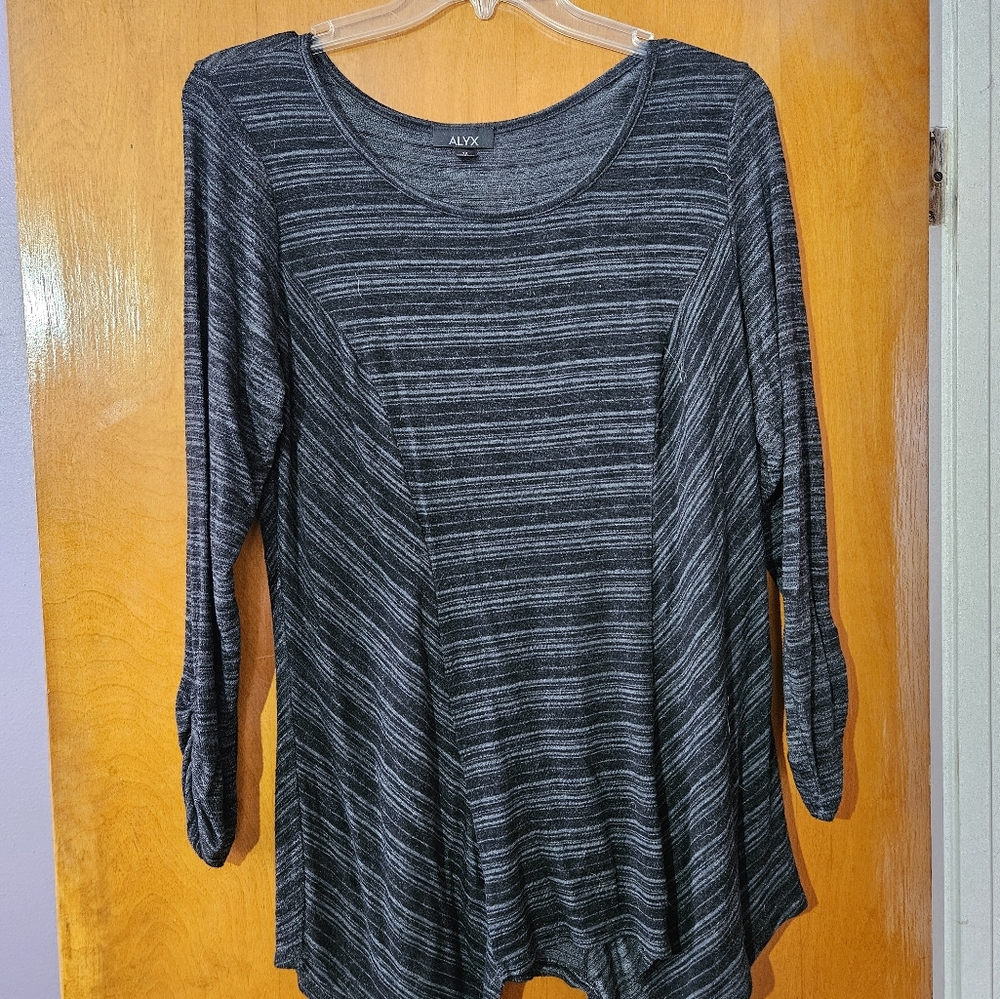 Alyx Gray Asymmetrical Tunic with Relaxed Fit